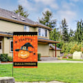 Pikkukuva 4 / 5: Burlap Vertical Double Sided, Trick or Treat Garden Flag Vertic