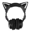 Miniatyrbilde 4 av 5: Kattøre Bluetooth-headset Stereo-headset med mikrofon LED søt katte-headset for jenter barn