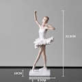 Miniatyrbilde 5 av 5: Balletjente Statue Balettdanser Statue Kunst Skandinavisk Kunst Baletjente Resin Karakter Dekorasjon Figur Resin Hjemmedekorasjon Skrivebordsdekorasjon