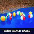Miniatyrbilde 5 av 5: Strandballer i regnbuefarger, oppblåsbare strandballer i bulk