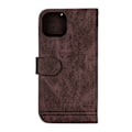Miniatyrbilde 4 av 8: Lombokdeksel med kortholder, støtte og magnetisk lukking for iPhone 13, brun