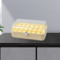 Miniatyrbillede 3 af 5: Smykkeopbevaringsboks PET PP PE Multi Layer Smykkeorganisator Display Case med klart låg til øreringe halskæder ringe