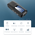 Miniatyrbillede 7 af 8: USB Bluetooth-sender og -modtager 2 i 1 trådløs 5.0-adapter med LCD-skærm 3,5 mm AUX-stereo til pc, tv, bil, hovedtelefoner