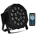 Miniatyrbillede 2 af 5: 18LED Chip Scenelys RGB Lydstyring Lys til DJ Klub Bar