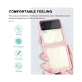 Miniatyrbild 2 av 5: Samsung Z Flip 3 5G Skal, Transparent Hård Premium Plast med Hög Transparens Säkerställer Kompatibilitet med Trådlös Laddning, Precisionsskurna Åtkomst för Enkel Användning