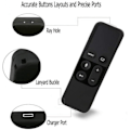 Miniatyrbild 5 av 5: Silikonskydd Svart för Apple TV Siri Remote Gen 4/5