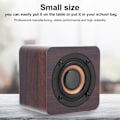 Miniatyrbillede 5 af 8: Bærbar Woodiness Bluetooth Højttaler Lydboks Udstyr med Valnødstræ Korn
