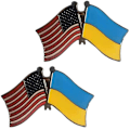 Pikkukuva 2 / 3: 2 kpl 2022 Ukrainan lipun rintamerkki kansalliset liehuvat lippunapit metalliset lippunapit rintamerkki rintamerkki
