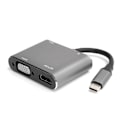 Pikkukuva 1 / 5: Tyyppi C - HD Multimedia Interface VGA USB3.0 USB-C -telakka-asema 4-in-1 USB-C -muunnin 4K