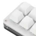 Miniatyrbild 5 av 8: Enhandsmekaniskt tangentbord Multifunktion 6-tangenters Mini Gaming Keypad Genväg Programmerbart tangentbord med ratt Svart Vit