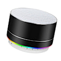 Miniatyrbild 1 av 8: Trådlös Högtalare, Mini Små Metallhögtalare Klart Ljud Bärbar Bluetooth, Stöder FM-funktion LED-stämningsljus, 4 Timmar Non-Stop Rock, Bluetooth