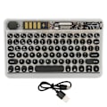 Miniatyrbillede 1 af 5: Trådløst Bluetooth-tastatur med farverig baggrundsbelysning Cool 10in genopladelig til telefon, bærbar computer, tablet