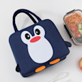 Miniatyrbillede 2 af 5: Frokostpose, sød pingvin isoleret frokostpose tote taske, genanvendelig lille lækagesikker køletaske søde frokostpose tasker til skolearbejde