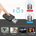 Miniatyrbillede 4 af 8: 4 i 1 USB Bluetooth5.0 modtager klar lydkvalitet plug and play stabil transmission lydadapter