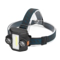 Miniatyrbillede 5 af 5: 2 i 1 Højlys LED Induktion Hovedlampe Cykellygte USB Genopladelig