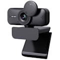 Miniatyrbild 1 av 5: Webkamera med mikrofon, Full HD 1080P webbkamera med lock för videostreaming, onlinelektioner, konferenser, fungerar med Skype, Zoom, Facetime