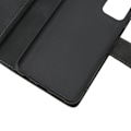 Miniatyrbild 4 av 8: Plånbok Flip Case Imitation Läder Skyddande Plånbok Case Korthållare med Dragkedja för A03S Svart