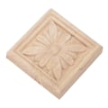 Miniatyrbild 4 av 5: 4 st Carving Checkered Applique Omålad Dekal för Möbel Dekoration (D)