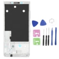 Pikkukuva 2 / 5: LCD-näytön etukehys älypuhelimen laitteille BlackBerry KEY2/KEYTWO/BBF100‑1/‑2/‑6Silver