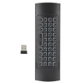 Miniatyrbilde 1 av 5: 6-akset bakgrunnsbelyst 2,4G trådløst dobbeltsidig tastatur infrarød sensor fjernkontroll