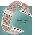 Miniatyrbild 5 av 5: Kompatibel för Apple Watch Band 38-40mm /42-44mm, Rostfritt stål Loop Spänne Metallrem Armband Loop Replacement Band för Iwatch Series 4, Series
