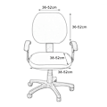 Miniatyrbilde 4 av 4: Kontorstoldeksler for datamaskin, universell, elastisk polyester Style 3
