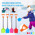 Miniatyrbild 3 av 8: Comfort D Grip Snöskyffel, Hållbar Snöskyffel För Utomhusbruk Strand Snö, Högkvalitativ Plast Perfekt Present För Barns Vinterleksaker Utomhus