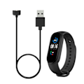 Miniatyrbillede 6 af 8: Oplader til Xiaomi Mi Band 5 6 7 NFC Smartwatch USB Magnetisk Opladningskabel til Amazfit Band 5 3.3ft Sort
