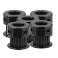 Miniatyrbillede 1 af 5: 5 stk. 6 mm bredde 2GT aluminium timing remskive gear 20 tænder til 3D-printer (8 mm boring)