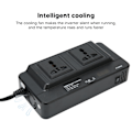 Miniatyrbilde 8 av 8: 200W Power Inverter DC 12V til 220V AC med 2.1A 4 Port USB Multi Protection Universal for Vehicles