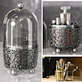 Miniatyrbild 2 av 5: Sminkborste organizer Swivel dammtät lock organizer box byrå hylla