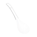 Miniatyrbillede 1 af 5: Stor porcelænsspoon Hvid Multifunktionel Langskaftet Keramisk Grødske til hjemmerestaurant