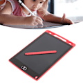 Pikkukuva 1 / 8: 8,5 tuuman kirjoitustaulu LCD värikäs piirustustaulu Pad Kids Värikäs Doodle Board Toy 1-10-vuotiaille tytöille pojille punainen