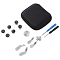 Miniatyrbild 2 av 5: 14PCS/Set Knappknappar Ersättningskit Controllerknapp för XBOX ONE ELITE/ PS4 / Switch(Svart)
