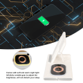 Miniatyrbilde 4 av 5: 4 i 1 trådløs ladestasjon sammenleggbar hurtiglading stasjon stativ med nattlys for iPhone for IWatch for IOS ørepropper