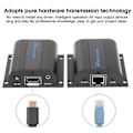 Miniatyrbillede 1 af 3: LKV372AE HD Extender 60M Enkelt Netkabel Forstærker til RJ45 Infrarød Bredbånds PostBack 100-220V Forsynings Spænding EU Stik