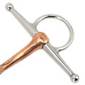 Miniatyrbilde 3 av 8: Hest Full Cheek Snaffle Rustfritt Stål Ring Snaffle Bit for Utendørs Hestetilbehør 125mm