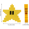 Pikkukuva 2 / 5: Retro Super Mario Pixel Star Joulukuusen Tähti