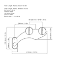 Miniatyrbilde 5 av 6: Dobbel dyse enkel kaldtvanns toalett bidet spray NonElectric toalettfeste for baderom (EU (3/8))