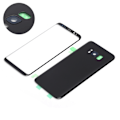 Miniatyrbillede 1 af 8: Mobiltelefon Bagside Glasdæksel Forreste Skærm Glaslinse Udskiftningssæt til Samsung S8Sort
