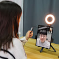 Pikkukuva 4 / 8: 4in Mini LED-rengasvalo pehmeä kauneusvalo täyttövalo klipsillä videopuheluun Live-verkkokokoukseen
