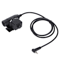 Miniatyrbillede 5 af 5: U94 PTT Headset System Adapter PU Træktråd Headset Militær Adapter til Yaese VX‑3R