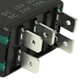 Miniatyrbillede 4 af 8: Enkeltpolet Tænd/Sluk-kontakt 5-polet Dobbelt Lys Sort Skall til 12‑24V Biler Motorcykler Yachter Både Grøn