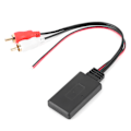Pikkukuva 4 / 5: Universaali langaton Bluetooth-moduuliadapteri AUX-ääni 2 RCA-lisäkaapeli autoradioliitin
