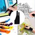 Miniatyrbild 8 av 8: Artistic Freedom, Tvåfingersritningshandskar med handflateavvisningsteknik för oöverträffad precision och komfort, Andningsbart tyg för långvarig användning