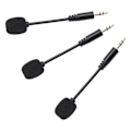 Miniatyrbillede 3 af 5: 3 stk. 3,5 mm jacks justerbar fleksibel udvidet mini mikrofon til computer mobiltelefon