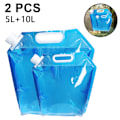 Pikkukuva 1 / 4: Kokoontaitettava vesisäiliö, BPA-vapaa muovivesi 2PCS