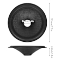 Miniatyrbild 4 av 5: 2 st papperhögtalarkon subwooferspölar trumpapper 1,4 tum innerdiameter med gummisurround för 8 tum högtalare