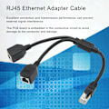 Miniatyrbillede 6 af 8: RJ45 Ethernet-adapterkabelforlænger 1 til 2 porte Fremragende forbindelsestransmission God signal Ethernet-stikadapter