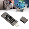 Miniatyrbild 1 av 8: Krypterad USB-enhet Säker krypterad knapp USB3.1 100MByet/s Hög hastighet U Flash-enhet Lösenordsminne 128GB